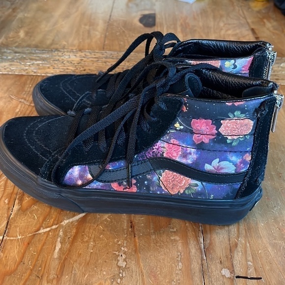 VANS Sk8-Hi Slim Zip Galaxy Floral High-Top Skateboarding Sneaker Shoe 5.5 - Picture 3 of 11